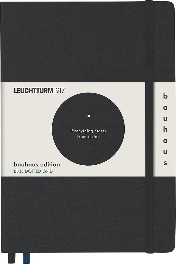 Блокнот Leuchtturm 1917, Bauhaus, A5, в точку, чёрный
