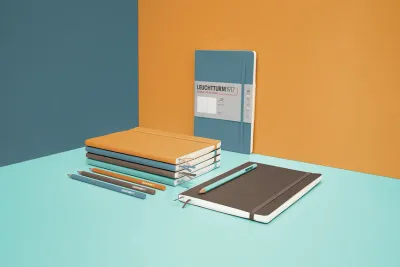 Блокнот Leuchtturm 1917, y, A5, в клетку, чёрный