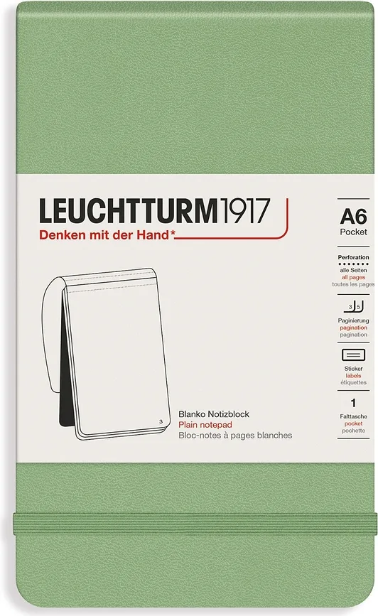 Блокнот Leuchtturm 1917, y, A6, красный