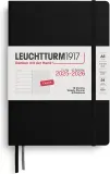 Блокнот Leuchtturm 1917, z notatnikiem 2025/2026 18M EN, A5, в линейку, чёрный — фото 1