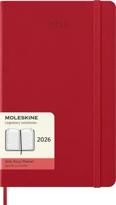 Блокнот Moleskine, 2026 12M L, A5, красный