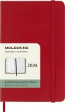 Блокнот Moleskine, 2026 12M P, A6, красный · арт. fabr DHF212WN2Y26 — фото 1