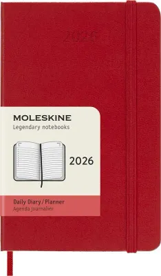 Блокнот Moleskine, 2026 12M P, A6, красный · арт. fabr DHF212DC2Y26