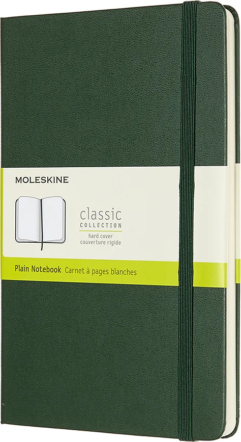 Блокнот Moleskine, Classic L zielen lesna, A5, зелёный