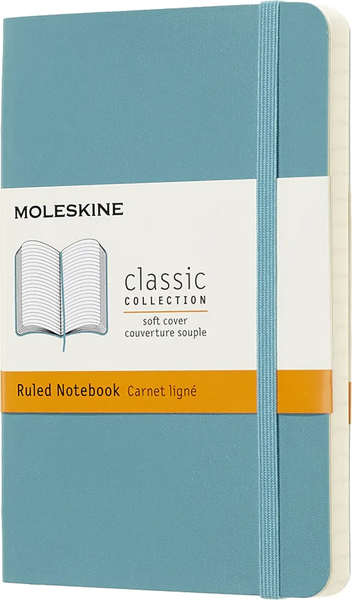 Блокнот Moleskine, P, A6, в линейку, синий