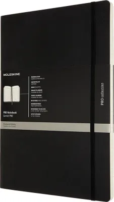 Блокнот Moleskine, Pro y, A4, в линейку, чёрный