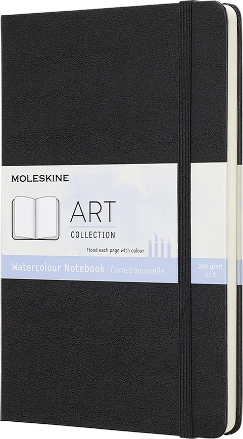 Блокнот Moleskine, do akwareli Art Watercolor, A5, чёрный