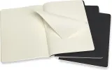 Набор блокнотов Moleskine, Cahier Journals XL, B5, в точку, 3 шт., чёрный — фото 4