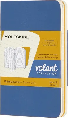 Набор блокнотов Moleskine, Volant XS, A6, в линейку, 2 шт.