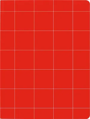 Блокнот Nuuna, Break The Grid L, A5, в клетку, красный