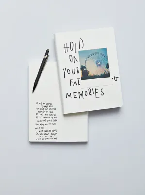 Блокнот Nuuna, Graphic Thermo Fading Memories L, A5, в точку, белый