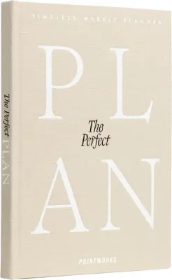 Блокнот Printworks, The Perfect Plan, A5, бежевый