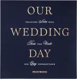 Блокнот Printworks, gosci Our Wedding Day granatowo, B5, синий — фото 4