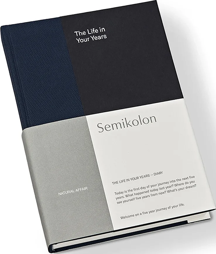 Блокнот Semikolon, Natural Affair 5-Year Journal, A5, синий
