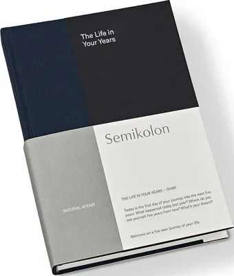 Блокнот Semikolon, Natural Affair 5-Year Journal, A5, синий