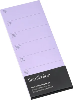 Блокнот Semikolon, samoprzylepny, A5, фиолетовый