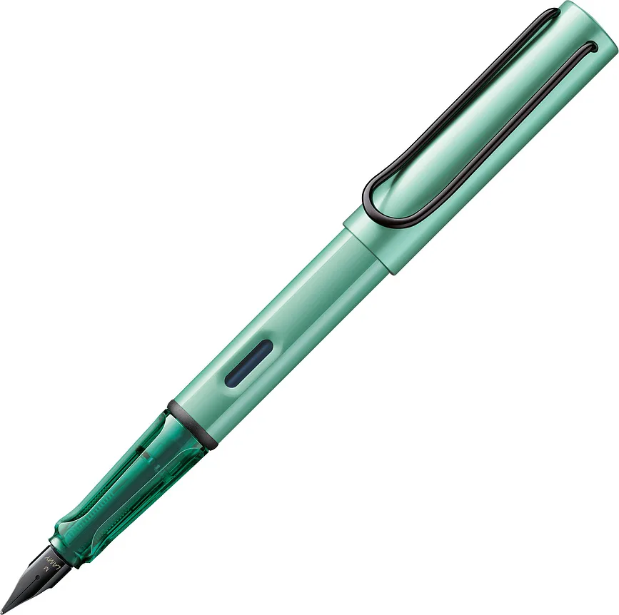 Ручка Lamy, Al-star mietowe, перьевая, синие чернила, зелёная