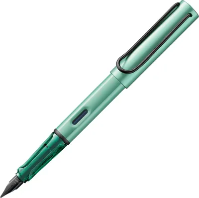 Ручка Lamy, Al-star mietowe, перьевая, синие чернила, зелёная