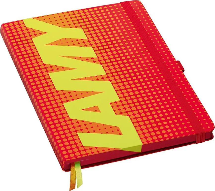 Ручка Lamy, Notes i AL-star F z wymiennymi koncowkami 3 el., перьевая, красные чернила, красная