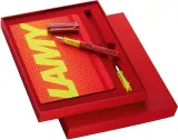 Ручка Lamy, Notes i AL-star F z wymiennymi koncowkami 3 el., перьевая, красные чернила, красная — фото 2