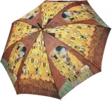 Зонт Doppler Art Collection Gustav Klimt Pocalunek, купол 97 см, полиэстер, жёлтый — фото 2