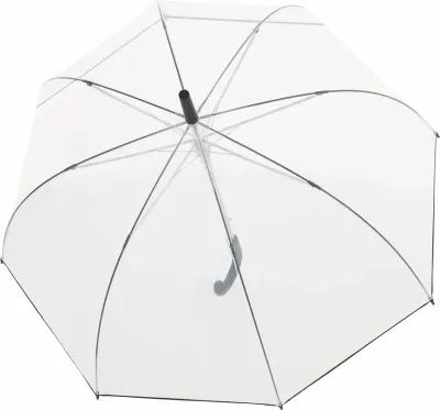 Зонт Doppler Nizza Long, купол 83 см, ПВХ, прозрачный