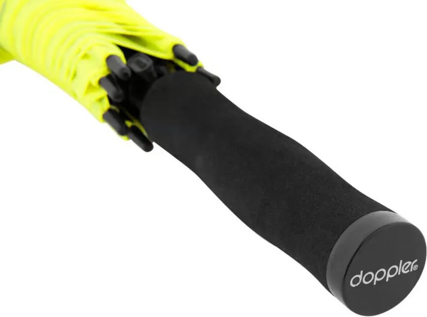 Зонт Doppler Safety Golf XXL neonowy, купол 130 см, полиэстер, жёлтый