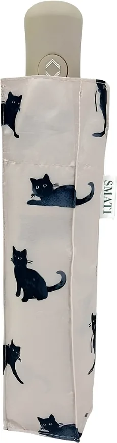 Зонт Smati Chat Noir bezowa, полиэстер, бежевый