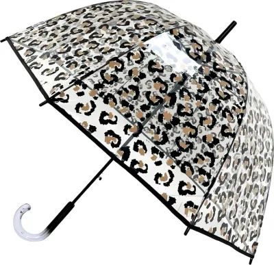 Зонт Smati Leopard, ПВХ, прозрачный