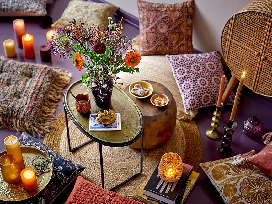 Ковёр Bloomingville Birk, хлопок, 90 см, коричневый