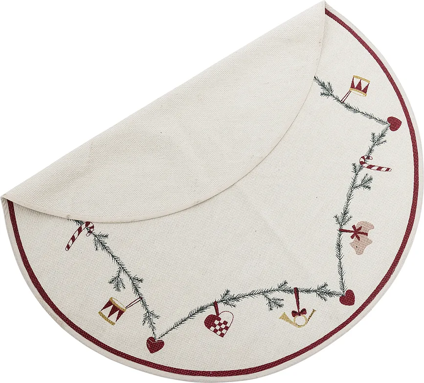 Ковёр Bloomingville Yule, хлопок, 110 см, разноцветный