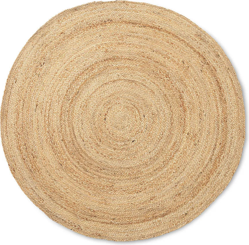 Ковёр Ferm Living Eternal, джут, 120 см, бежевый