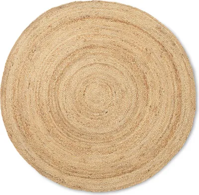 Ковёр Ferm Living Eternal, джут, 120 см, бежевый
