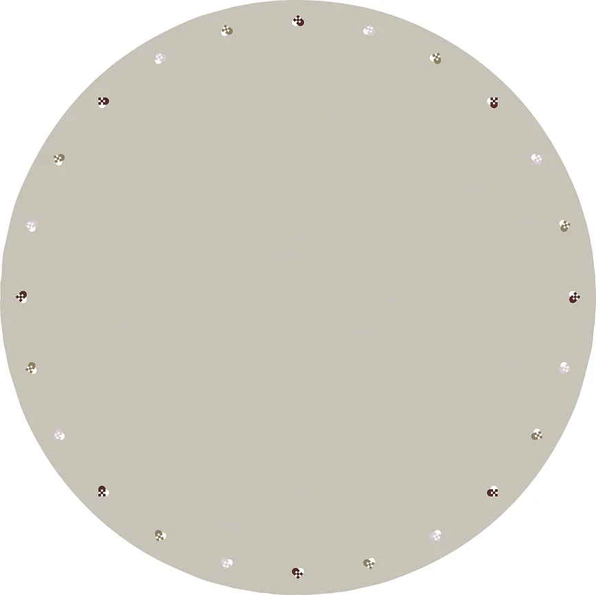 Ковёр S dahl Christmas Hearts, хлопок, 110 см, разноцветный