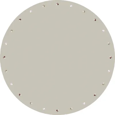 Ковёр S dahl Christmas Hearts, хлопок, 110 см, разноцветный