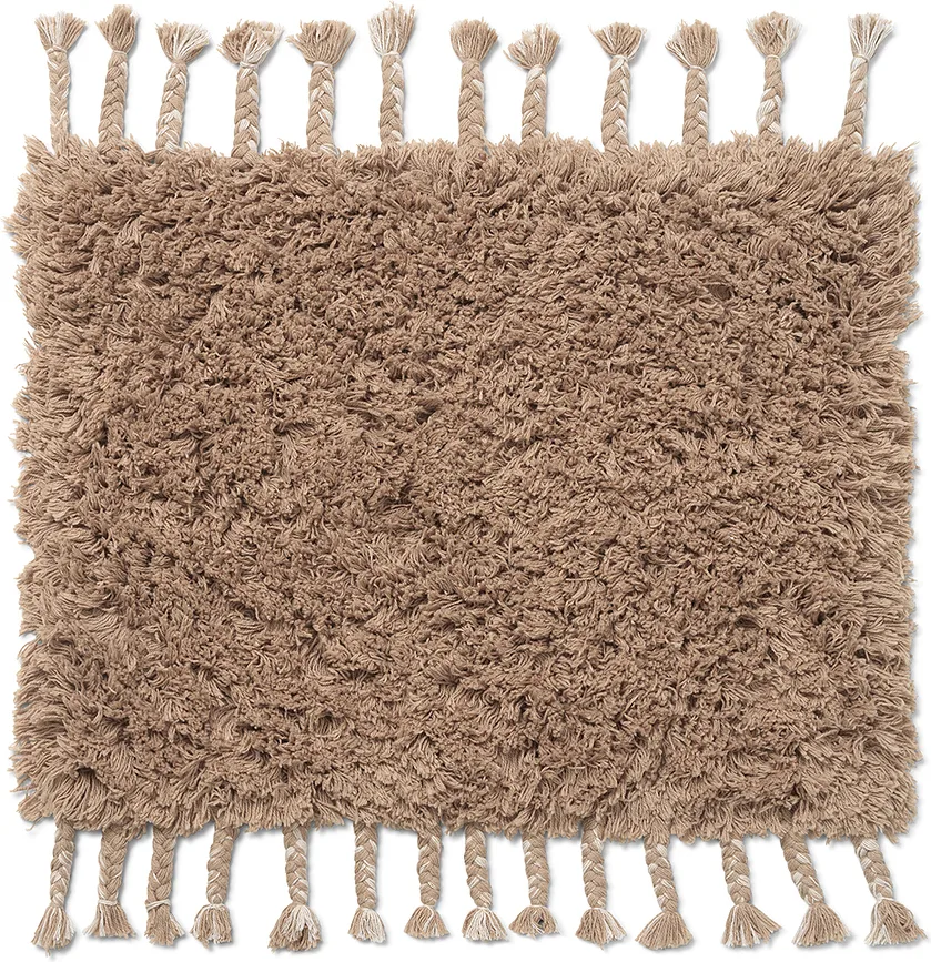 Ковёр Ferm Living Amass, хлопок, 70 50 см, бежевый