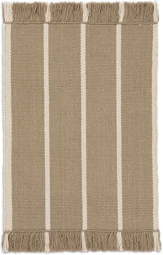 Ковёр Ferm Living Calm Kelim, шерсть, 70 50 см, бежевый