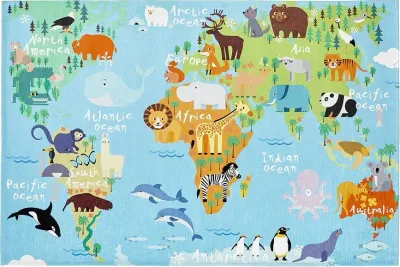 Ковёр Obsession Torino Kids, полиэстер, 230 160 см · арт. fabr tok233wmap160230