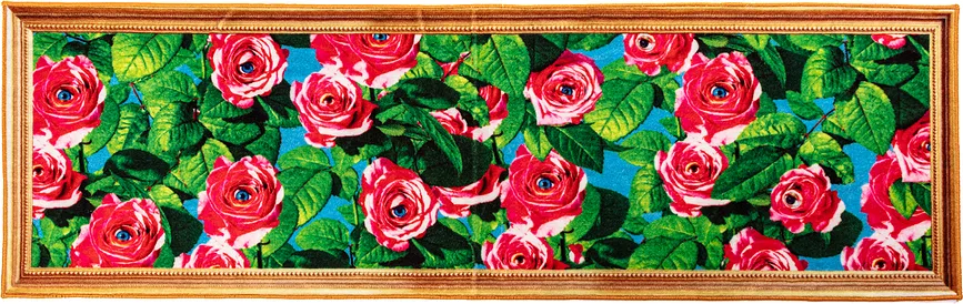 Ковёр Seletti Toiletpaper, полипропилен, 200 60 см, разноцветный