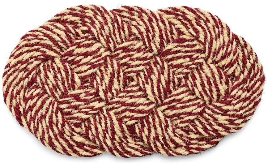 Коврик Hay Coco Swirl, кокосовое волокно, 80 40 см, красный