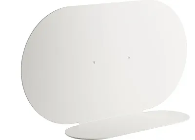 Полка настенная Covo Aureole podluzna, сталь, 13 см, белая