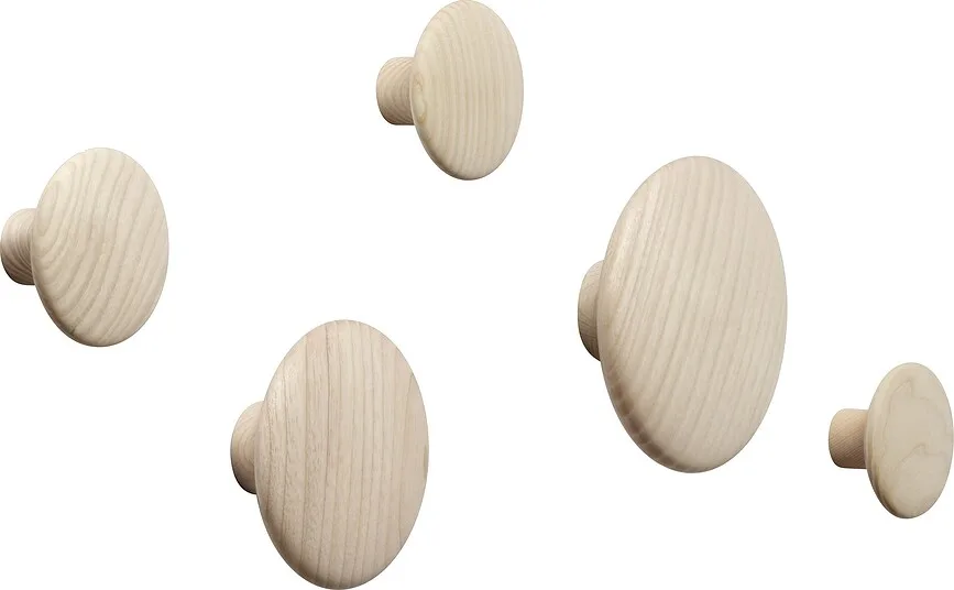 Крючок для дома Muuto Dots Wood, дерево, на 5 крючков