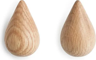 Крючок для дома Normann Copenhagen Dropit Nature, дерево, на 2 крючка