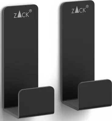 Крючок для дома zack potes, нержавеющая сталь, чёрный, на 2 крючка · арт. fabr 40609