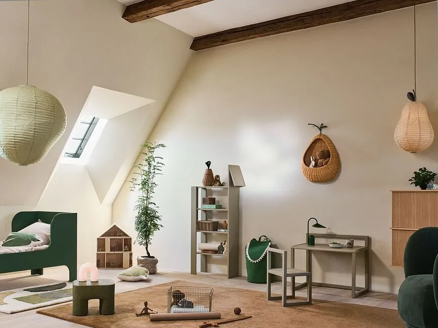Абажур Ferm Living Pear, бумага, 37 см, бежевый