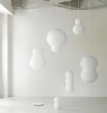 Настольный светильник Normann Copenhagen Puff Twist, нержавеющая сталь, белый — фото 3