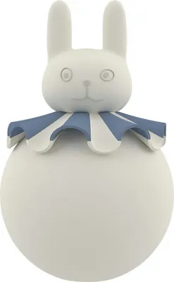 Настольный светильник OYOY Rabbit, силикон, белый