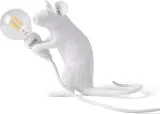 Настольный светильник Seletti Mouse, пластик, белый — фото 1