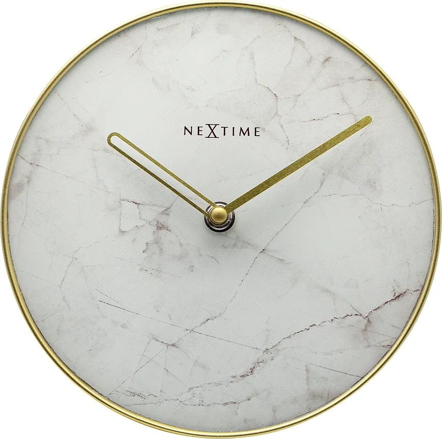 Настольные часы NeXtime Marble Table, металл, 20 см