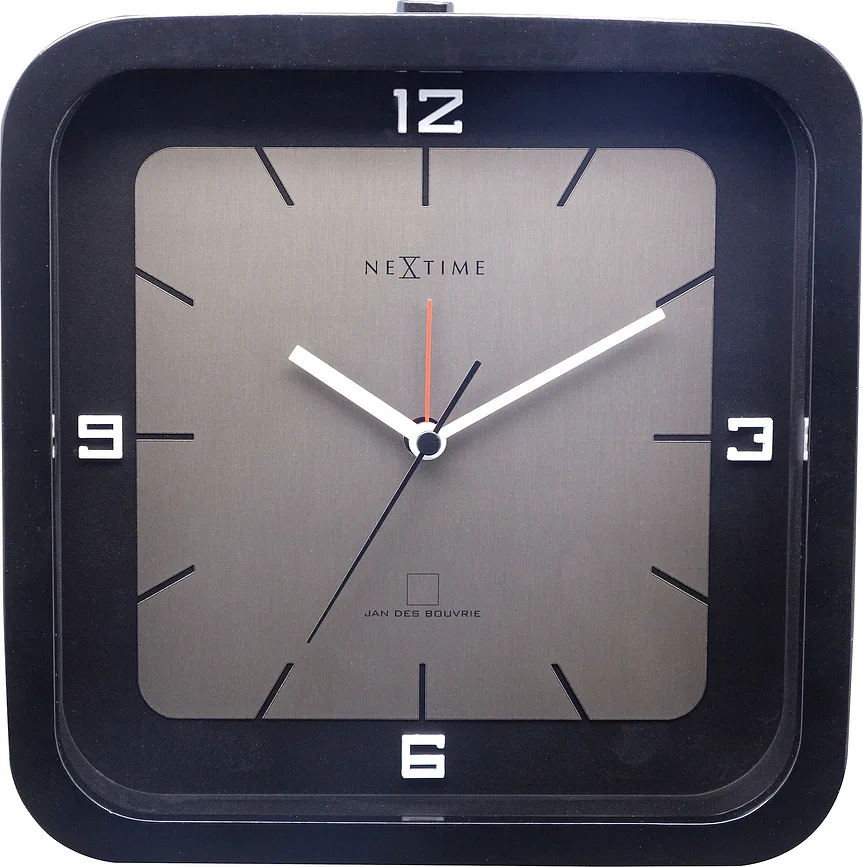 Настольные часы NeXtime Square Alarm, дерево, 20 2 см